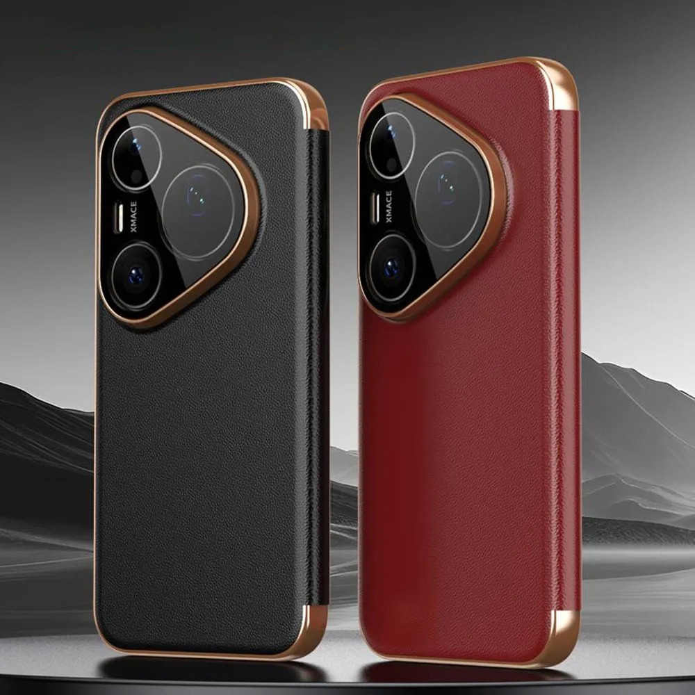 Huawei Pura 70 - High End Genuine Leather Smart Window