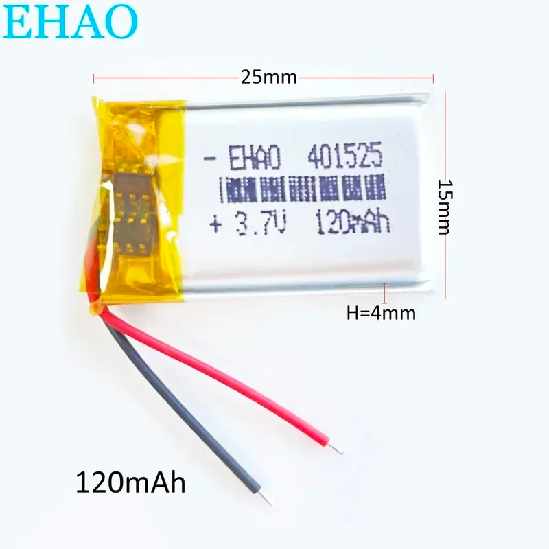 10 PCS 3.7V 120mAh Lipo Lithiu - Smartwatch Headset ulasan dan harga