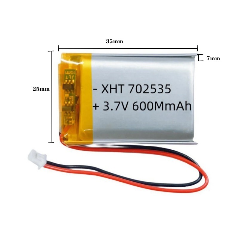 702535 3.7V 600mAh Li Polymer  - Smartwatch Headset ulasan dan harga