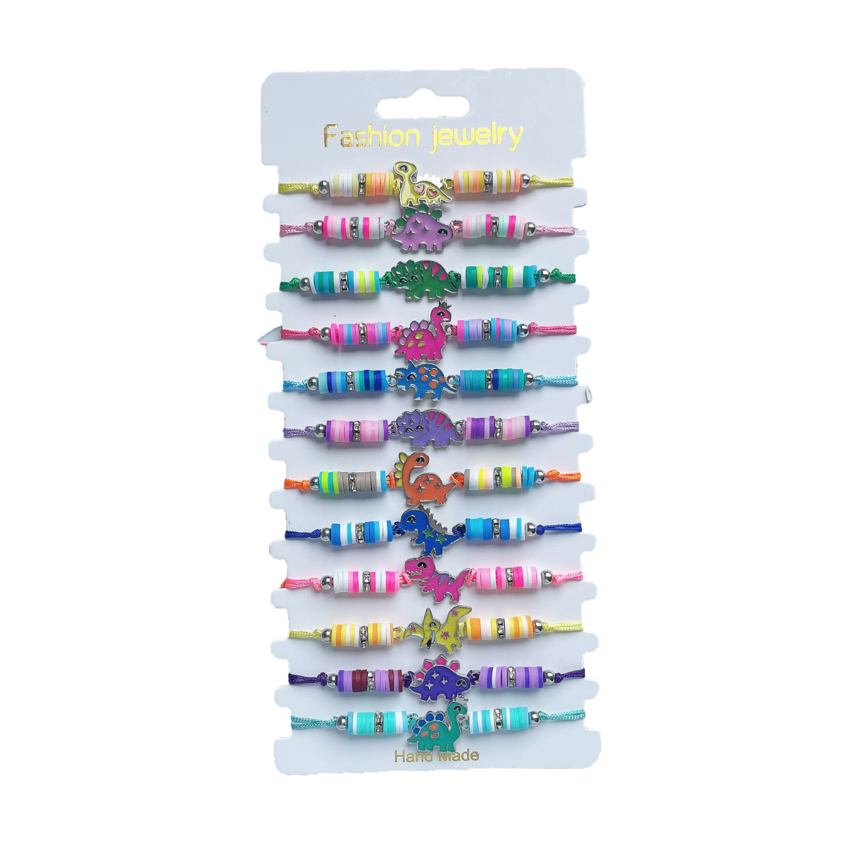 12Pcs Bohemian Style Colorful  - Ceramic Link Bracelet ulasan dan harga