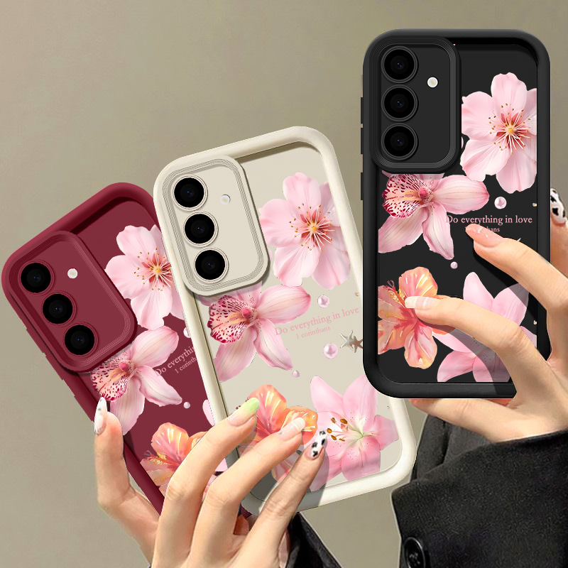 Pink Flowers Phone Case For Sa - Samsung Galaxy A55 ulasan dan harga