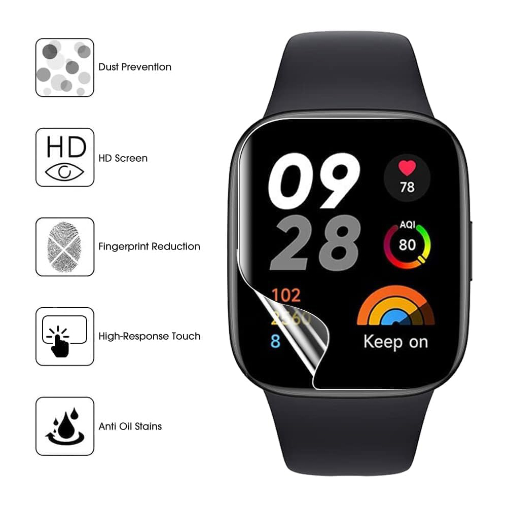 3/6pcs Hydrogel Protective Fil - Watch Face Protector ulasan dan harga