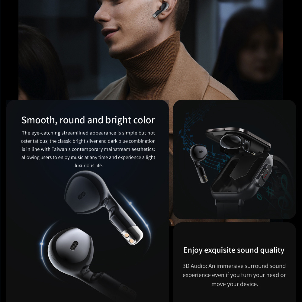 BT Call Blue Tooth Headphones  - Smartwatch Headset ulasan dan harga