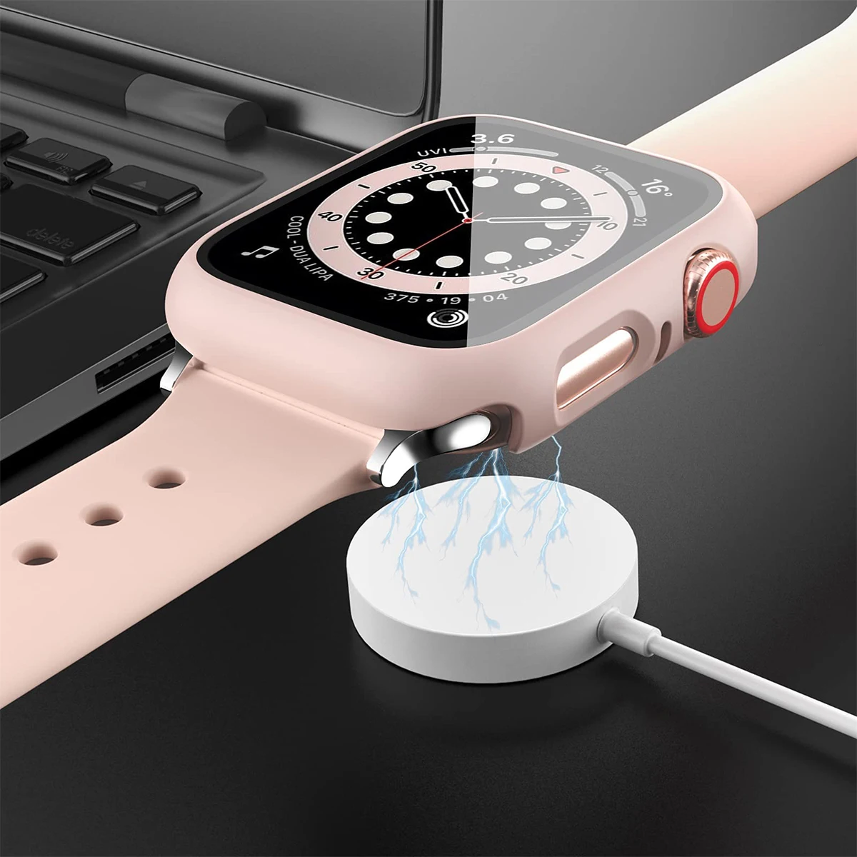 Tempered Glass+Cover For Apple - Apple Smartwatch Accessories ulasan dan harga