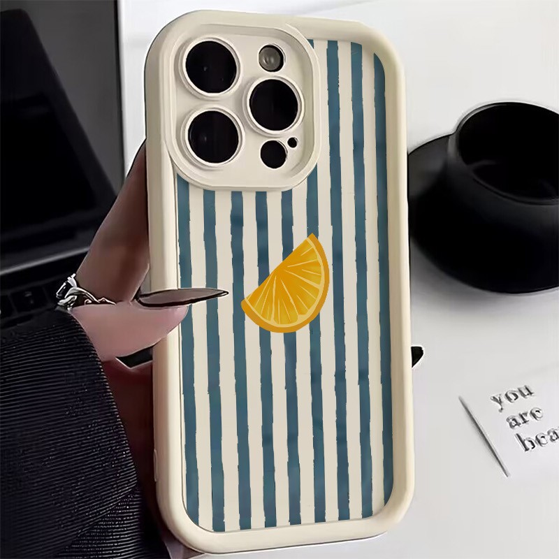 Striped Lemon Slice Pattern Ph - Apple Iphone 16 ulasan dan harga