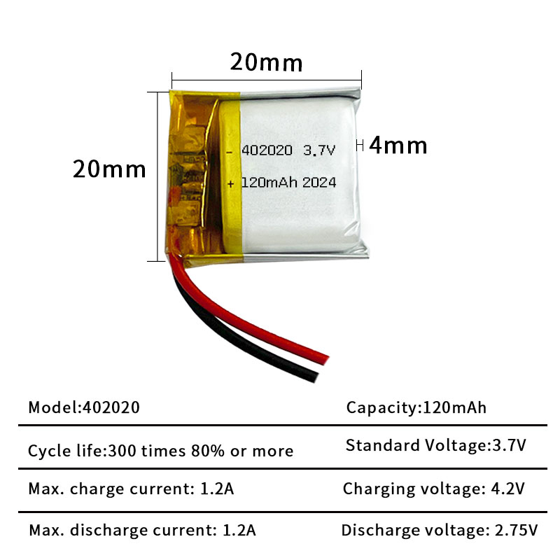 3.7V 120mAh 402020 Li-Po Recha - Smartwatch Headset ulasan dan harga