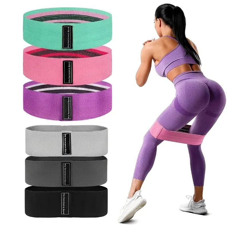 3Pcs Fabric Resistance Hip Boo - Milanaise Mesh Band ulasan dan harga