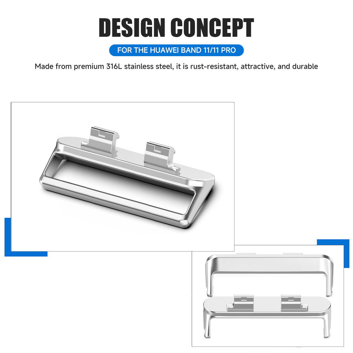 18mm 1Pc Adapter for Huawei Wa - Watch Band Connector ulasan dan harga
