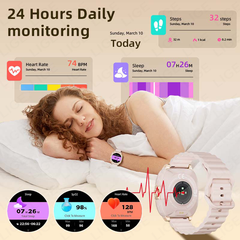 LIGE 2 In 1 TWS Headset Smart  - Smartwatch Headset ulasan dan harga