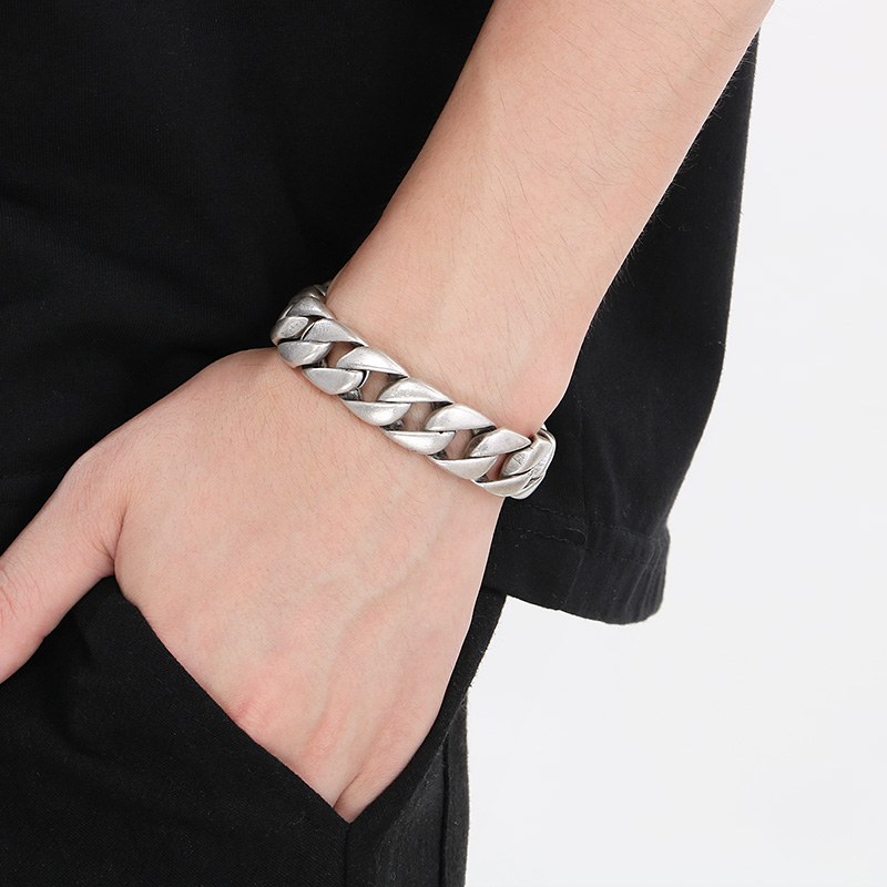 KALEN Vintage Stainless Steel  - Ceramic Link Bracelet ulasan dan harga