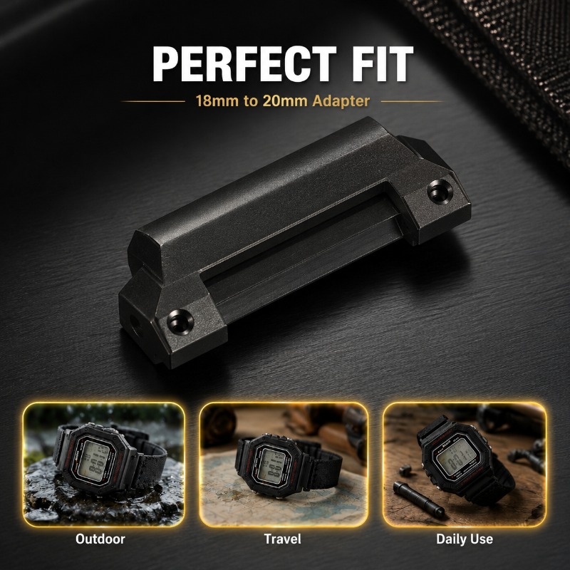Universal 18mm To 20mm Raised  - Watch Band Connector ulasan dan harga